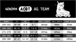 Iqon Act Team Black/Grey Rollerblades Size Chart