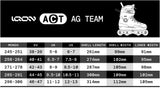Iqon Act Team Black/Grey Rollerblades Size Chart