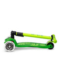 Micro Maxi Deluxe Foldable LED Parrot Green Scooter