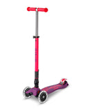 Micro Maxi Deluxe LED Ultra Pink Foldable Scooter