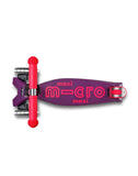 Micro Maxi Deluxe LED Ultra Pink Foldable Scooter