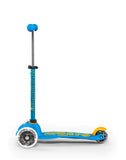 Micro Mini Deluxe LED Ocean Blue Scooter left side view