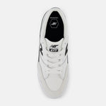 New Balance 417 Frankie Villani White Black Skateboard Shoes top view