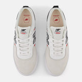 New Balance Numeric 306 Jamie Foy White Red Black Skateboard Shoes top view
