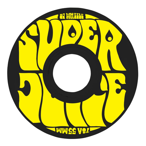 OJ Super Juice Black Yellow 55mm 78a Skateboard Wheels