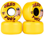 Orbs Pugs Yellow 56mm 85a Skateboard Wheels