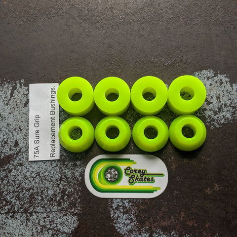 Corey Skates Green 75a Rollerskate Bushings Set 