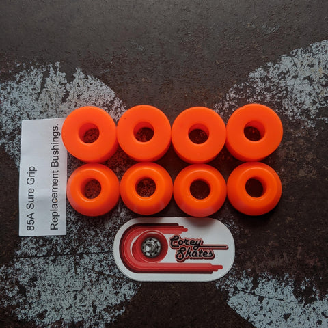 Corey Skates Orange 85a Replacement Rollerskate Bushings Set