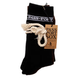 Passport Sox 3 Pack Black Green Choc Socks