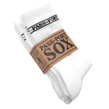 Passport Sox White 3 Pack Socks