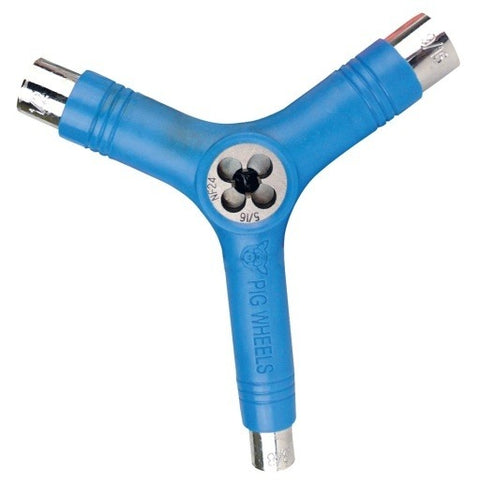 Pig Blue Y Tool Rethreader Skateboard Tool