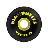 Pig RT 55mm 88a Black Skateboard Wheels