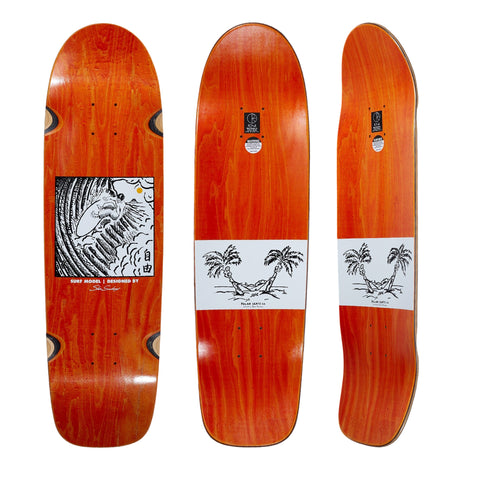 Polar Sanbongi Freedom Wheel Well Surf JNR 8.75 Skateboard Deck