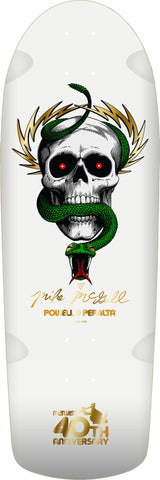 Powell Peralta McGill McTwist 40th Anni White/Gold Foil Skateboard Deck 