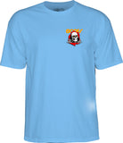 Powell Peralta Ripper Tee Carolina Blue Youth Small Front