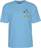 Powell Peralta Skate Skeleton Carolina Blue Tee