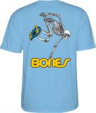 Powell Peralta Skate Skeleton Carolina Blue Tee