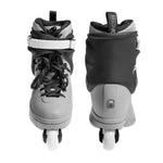 Razors Shift Grey Black Rollerblades front back view