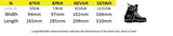 Razors SL Size Chart