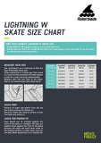 Rollerblade Lightning Black Sangria 90 Rollerblades Size Chart