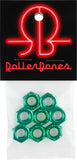 Rollerbones 8 Pack Axle Nuts Green