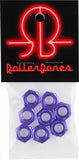 Rollerbones 8 Pack Axle Nuts Purple