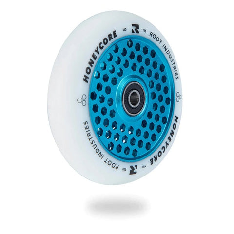 Root Industries Honeycore White/Sky Blue Scooter Wheel 