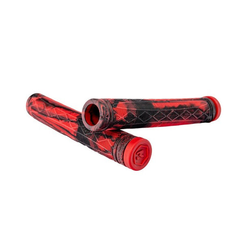 Root Industries Fractal Red Black Scooter Grips