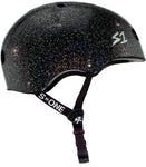 S-One Lifer Black Gloss Glitter Helmet side view