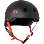 S-One Lifer Black Matte Orange Straps Helmet