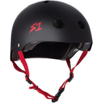 S-One Lifer Black Matte Red Straps Helmet