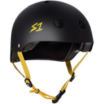 S-One Lifer Black Matte Yellow Straps Helmet
