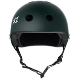 S-One Lifer Dark Green Matte Helmet front view