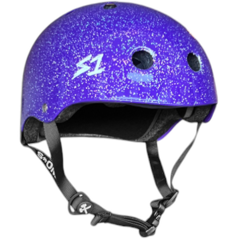 S-One Lifer Purple Gloss Glitter Helmet