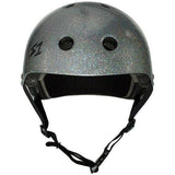S-One Lifer Silver Glitter Helmet front view