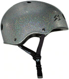 S-One Lifer Silver Glitter Helmet side view