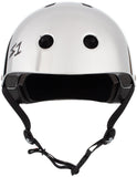 S-One Lifer Silver Mirror Helmet front view