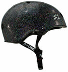 S-One Mega Lifer Black Gloss Glitter Helmet Side