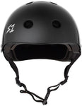 S-One Mega Lifer Black Gloss Helmet Front