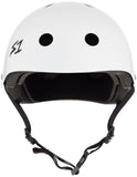 S-One Mega Lifer White Gloss Helmet Front
