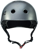 S-One Mini Lifer Silver Gloss Glitter Helmet Front