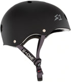 S One Lifer Black Matte Grey Straps Helmet side view