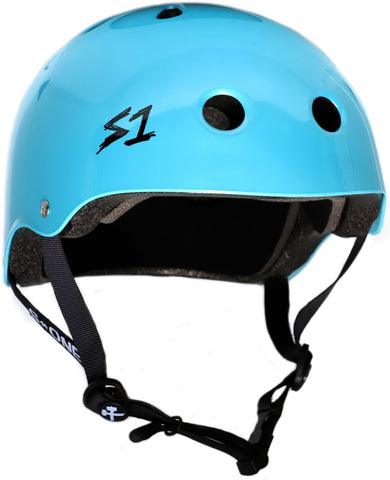 S One Mini Lifer Light Blue Metallic Gloss Helmet