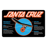 Santa Cruz Screaming Hand Gold Blue 8.25 Complete Skateboard