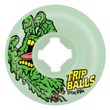 Santa Cruz Slimeballs Face Melters Trip Balls Glow In The Dark Green 54mm/99a Skateboard Wheels