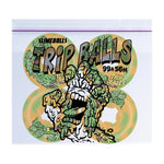 Santa Cruz Slimeballs Face Melters Trip Balls Green Orange Swirl 56mm 99a Skateboard Wheels in packet