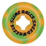 Santa Cruz Slimeballs Face Melters Trip Balls Green Orange Swirl 56mm 99a Skateboard Wheels inside view