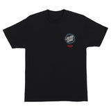 Santa Cruz x Stranger Things Hellfire Pit Black Tee Front