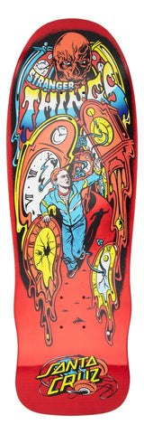Santa Cruz x Stranger Things Grabke Max Melting Clocks 9.7 Skateboard Deck
