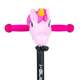 Scootee Cuteez Unicorn Head Pink Front Installed